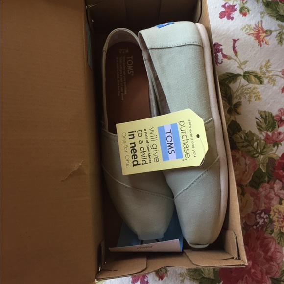 NWT Mint Green TOMS 7.5W - Picture 6 of 6